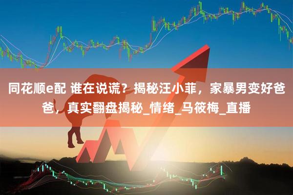 同花顺e配 谁在说谎？揭秘汪小菲，家暴男变好爸爸，真实翻盘揭秘_情绪_马筱梅_直播